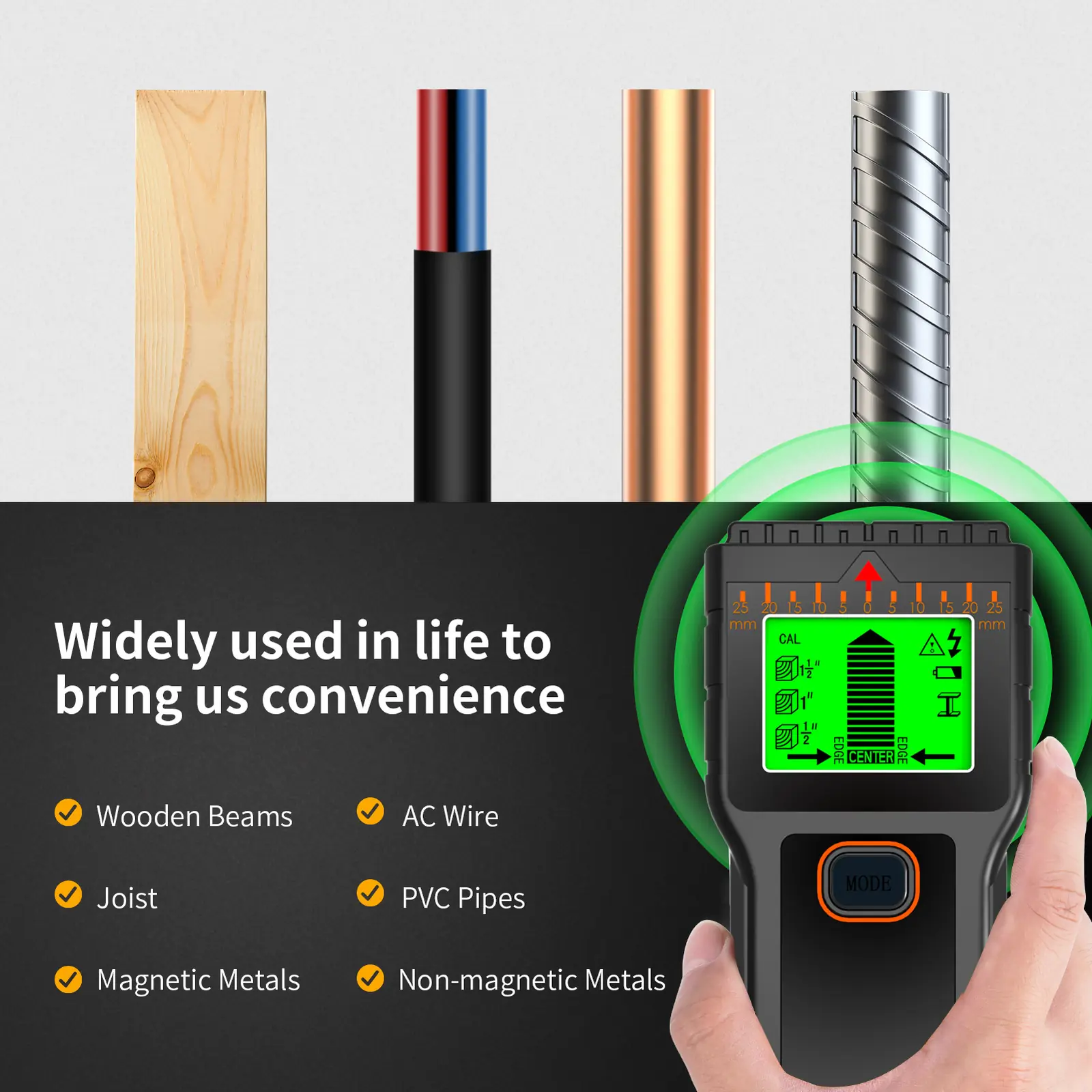 Frequently asked questions about wall scanners and stud finders.