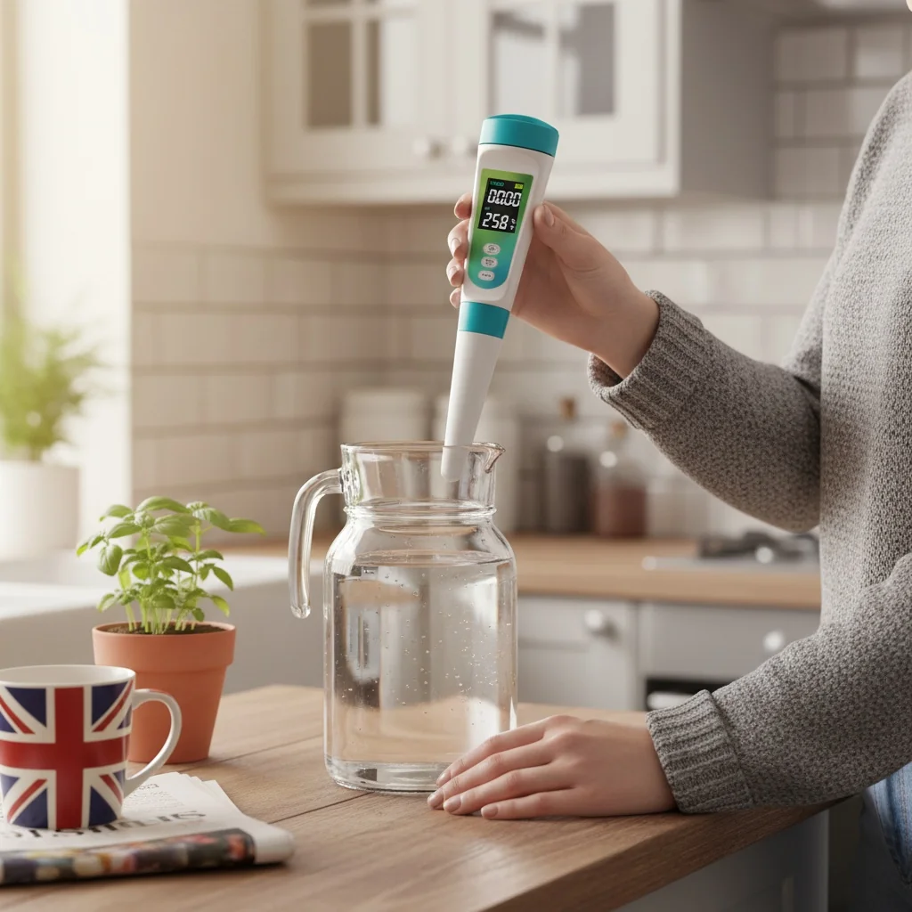 YINMIK water tester in natural morning kitchen light