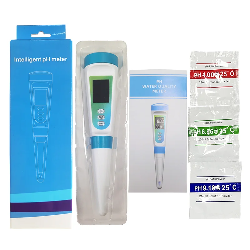 Step-by-step pH meter calibration demonstration