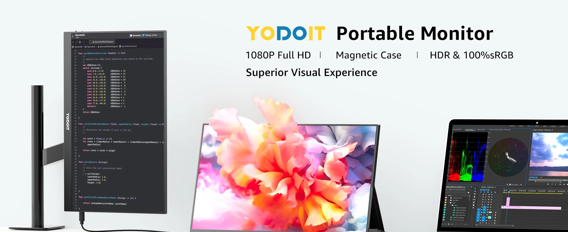 Yodoit portable monitor comparison view