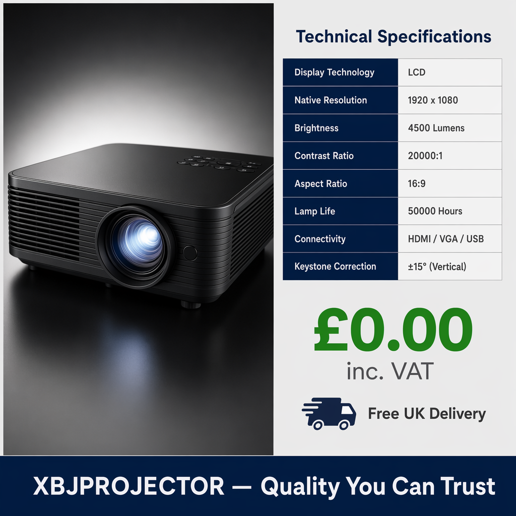 XBJ Projector specifications comparison