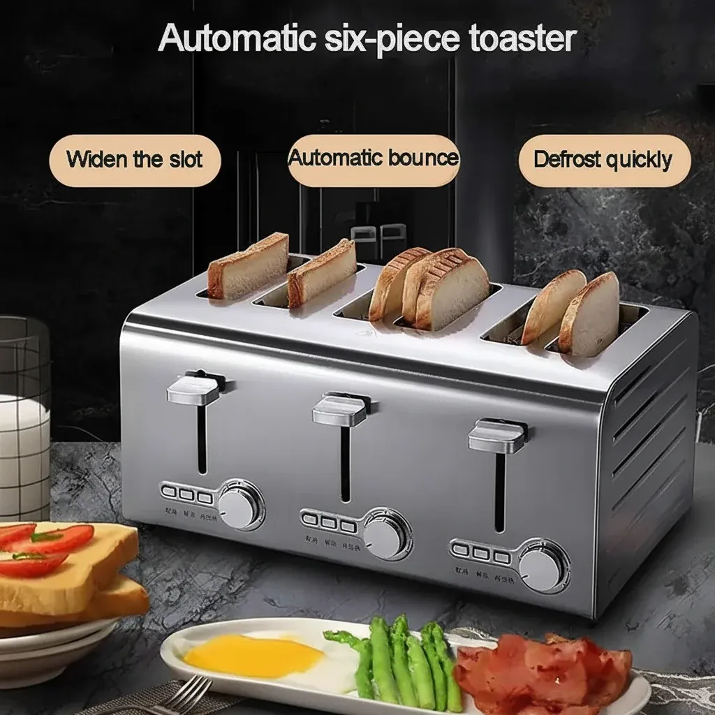 Technical specifications comparison for leading 4-slice toaster models.
