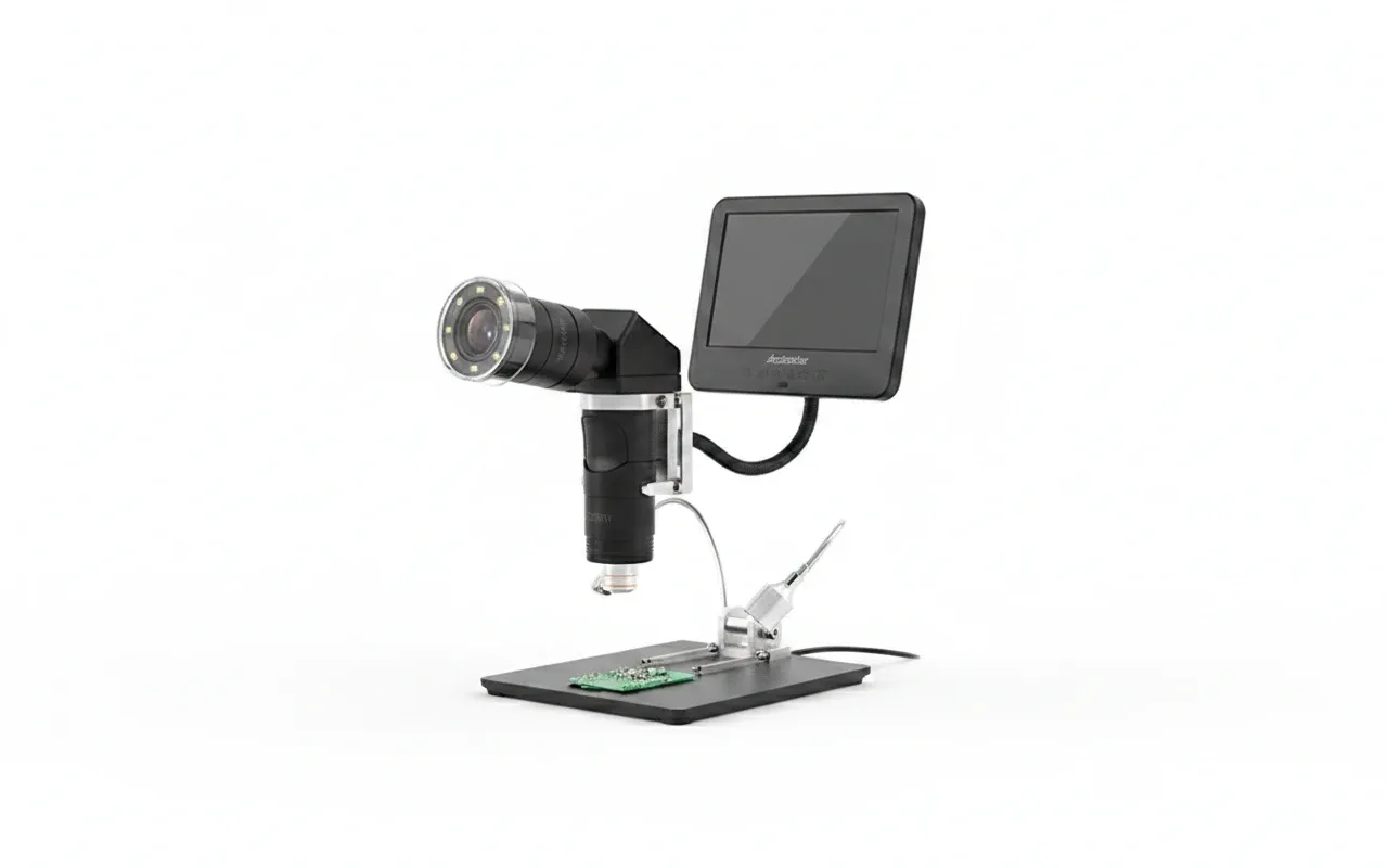 Versatile digital microscope suitable for educational and portable field work