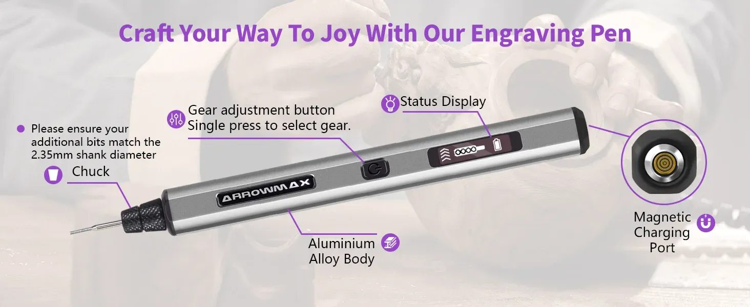 The Resparked engraving pen featured as a high-performance tool