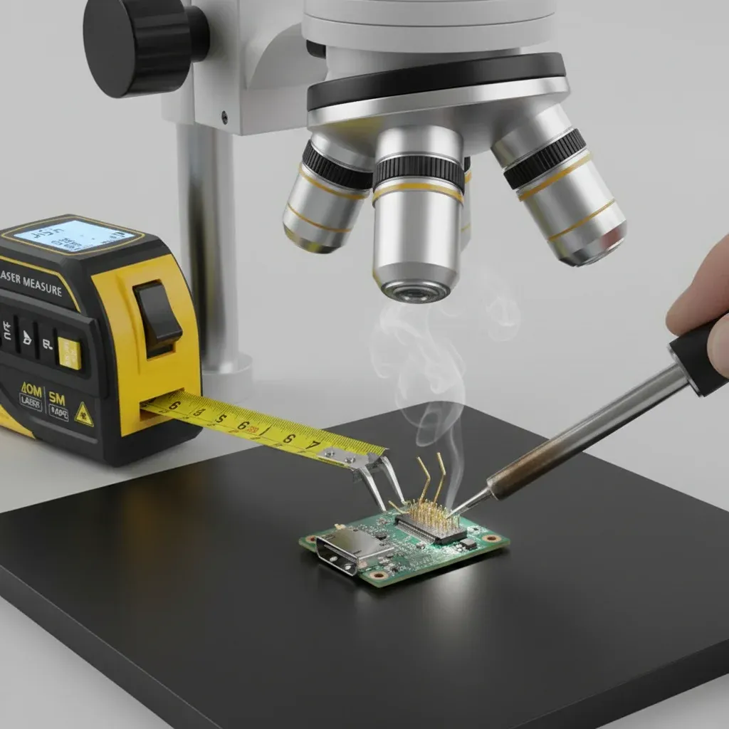 The Bosch Atino compact laser line tool mounted on a wall for hands-free leveling.