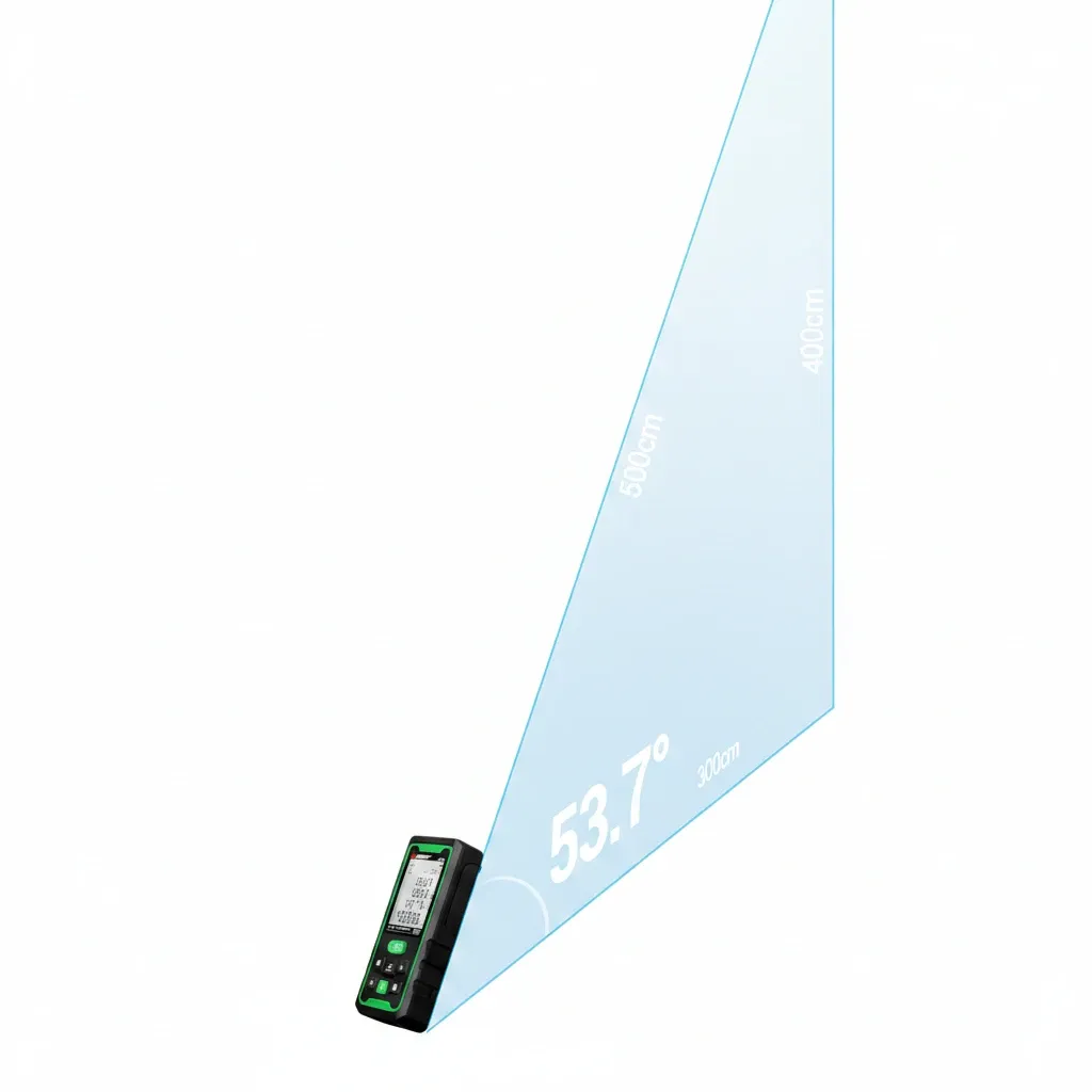 Handheld laser distance measure device