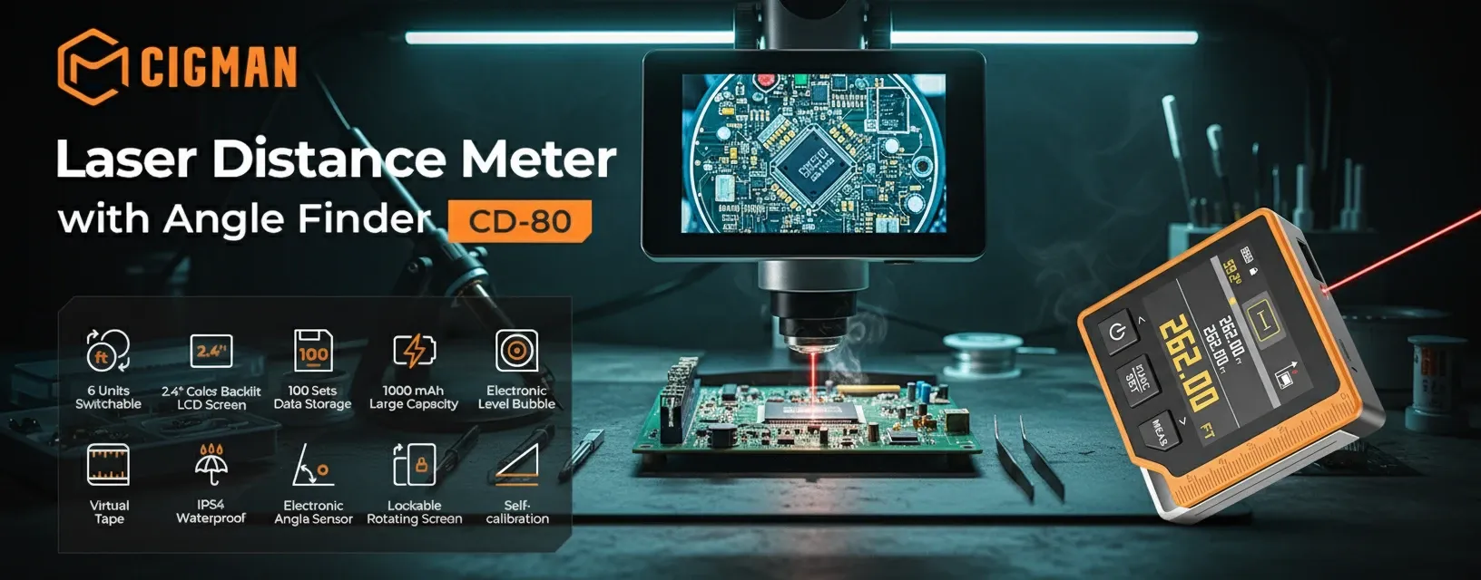 Industry and educational settings demonstrating distance sensors in use