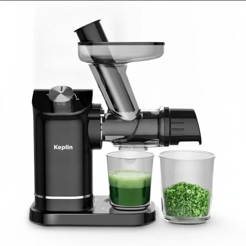 Fresh juice from cold press juicer