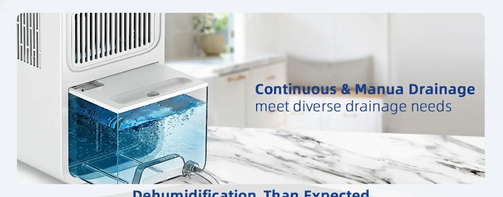 Portable dehumidifier for home use