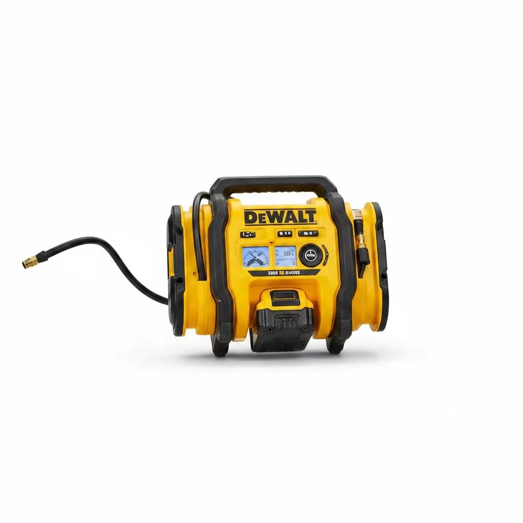 Cordless power tool platform compatible tyre inflator