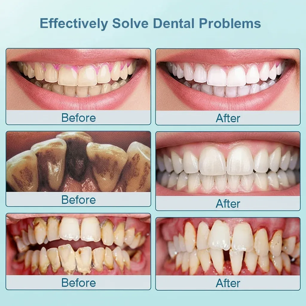 Infographic detailing the specifications and design of interdental brushes for effective plaque removal.