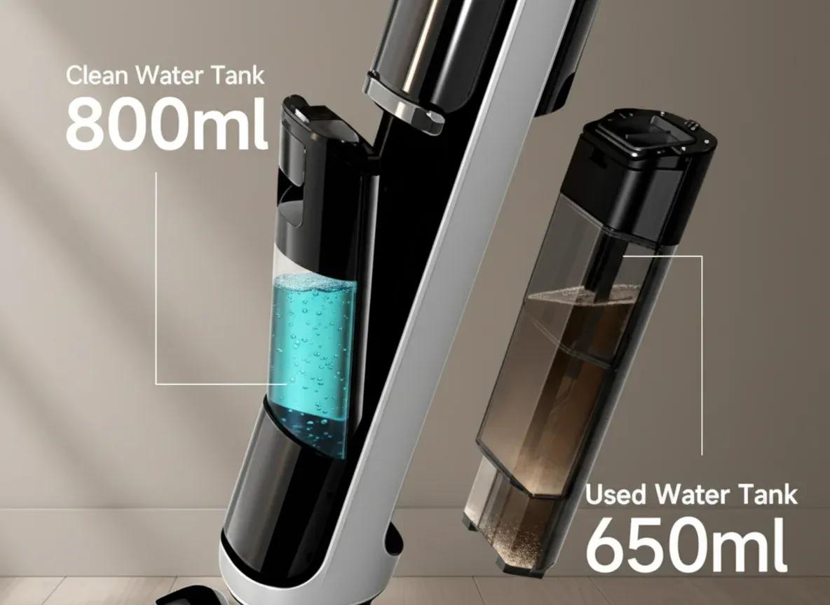 Shark steam mop cleaning a tiled floor