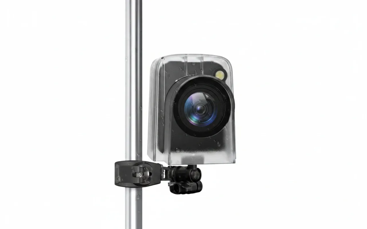 DSOONACT camera setup featuring CCTV and ANPR integration for site security.