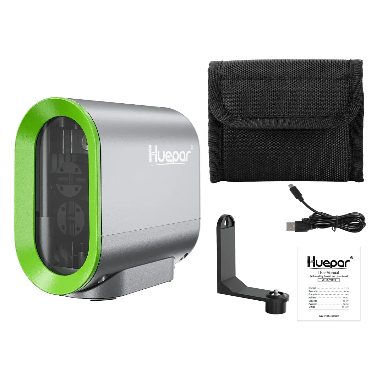 Lifestyle image illustrating side-by-side comparison of different laser level models