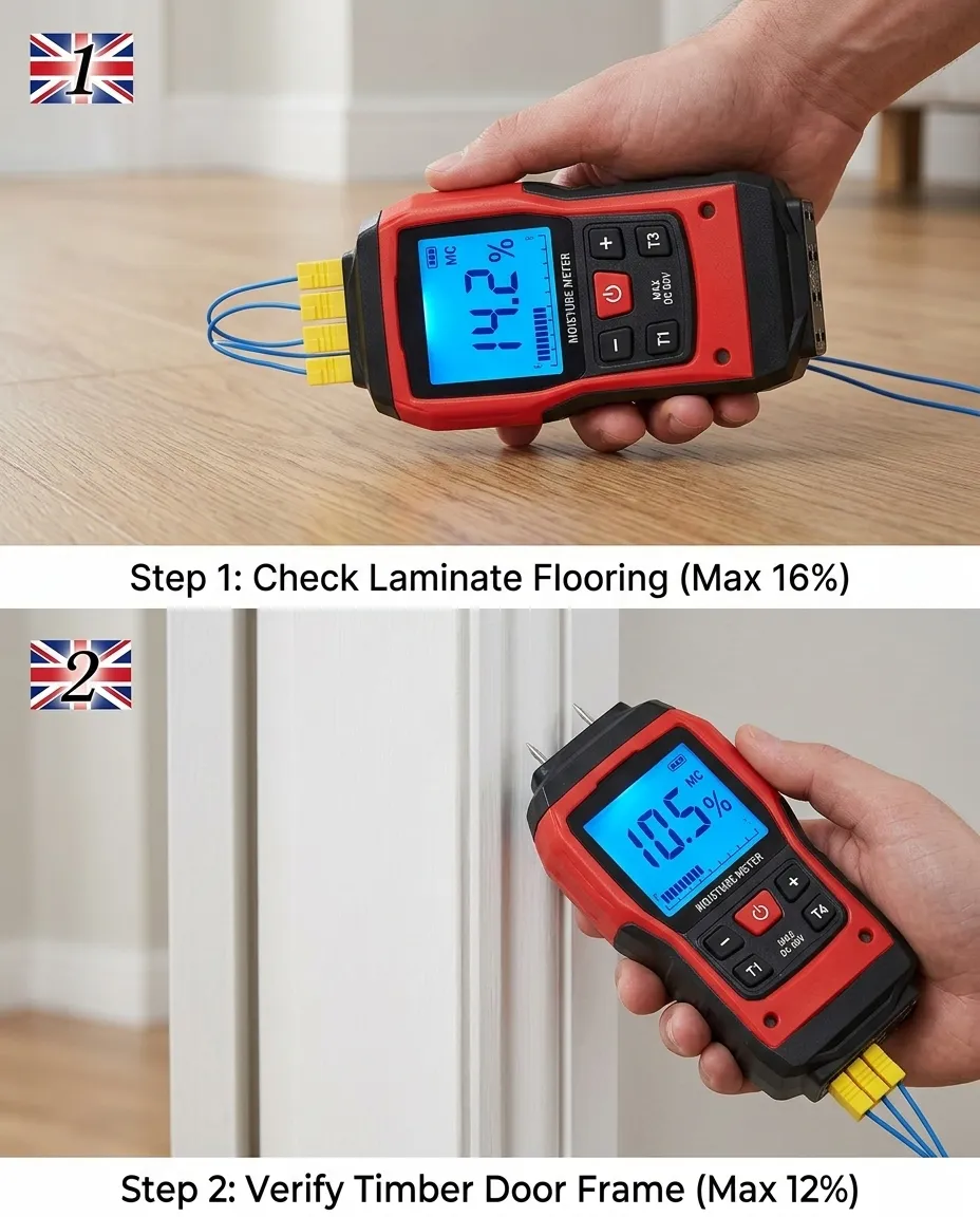 Detailed view of multi-probe temperature logging equipment interface