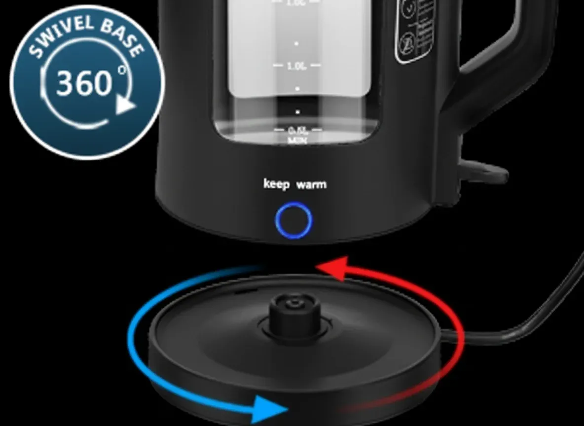 Technical specifications comparing compact kettle features.