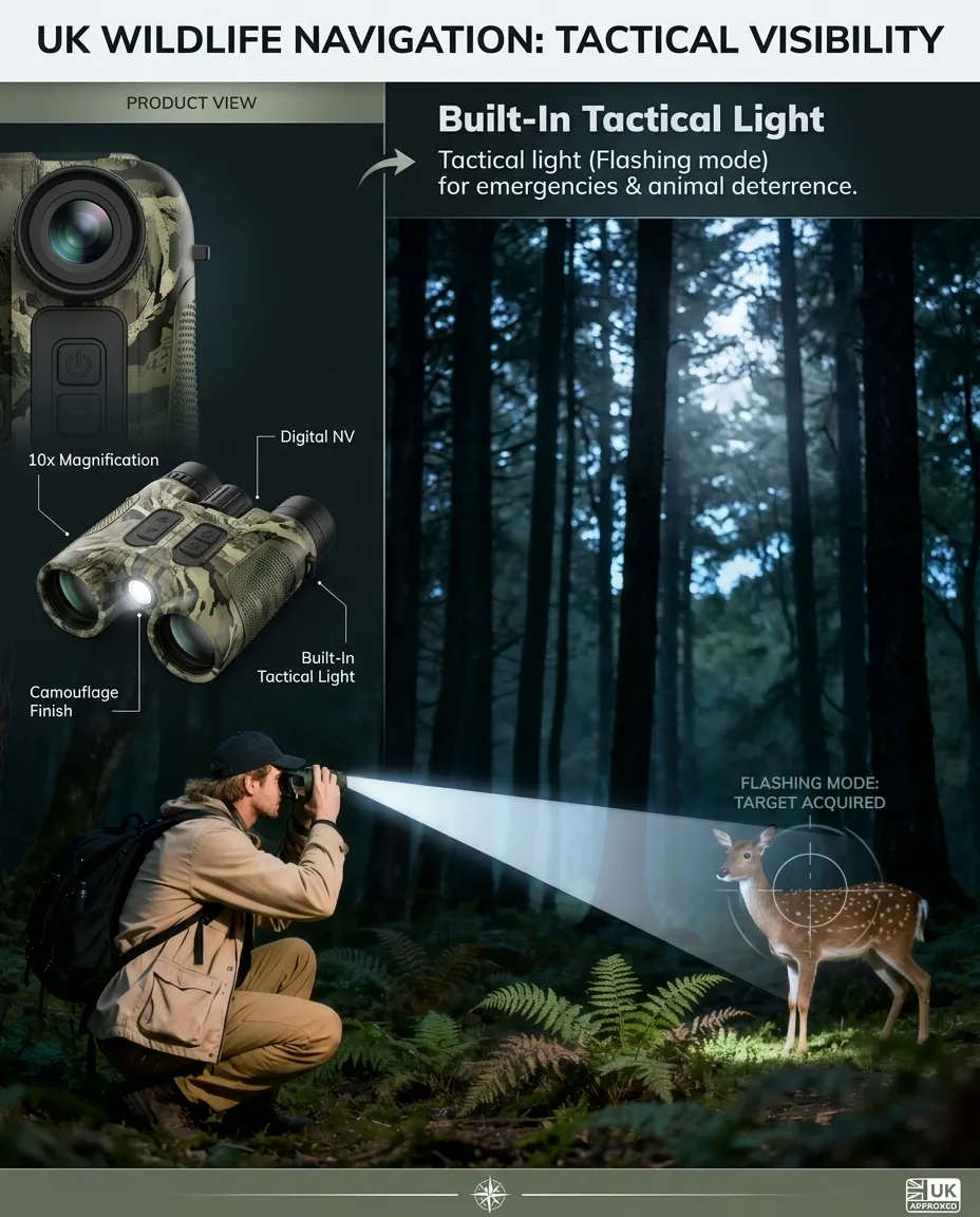 Tactical night vision goggles being used for precision observation