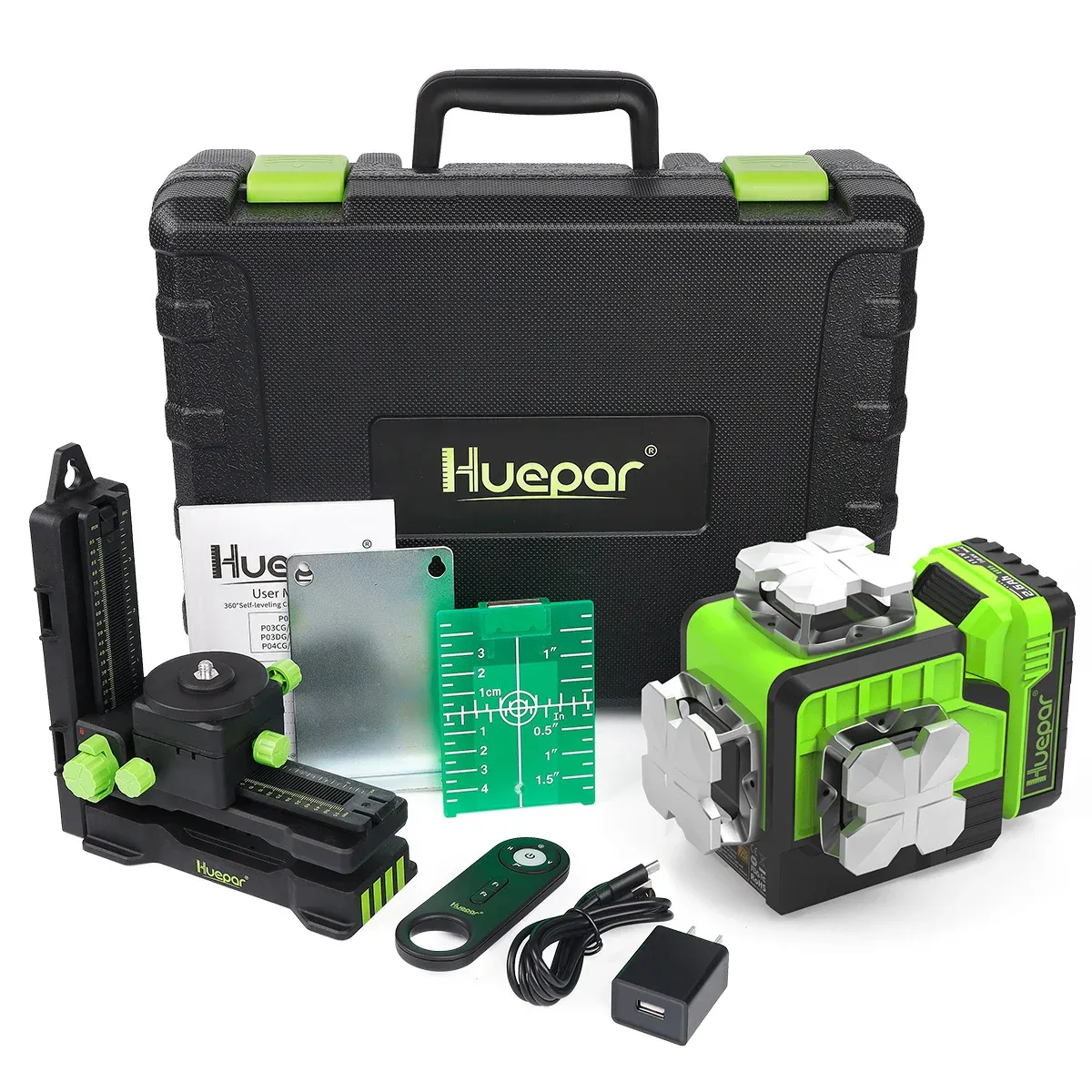 Comparison chart of laser level technical specifications and features