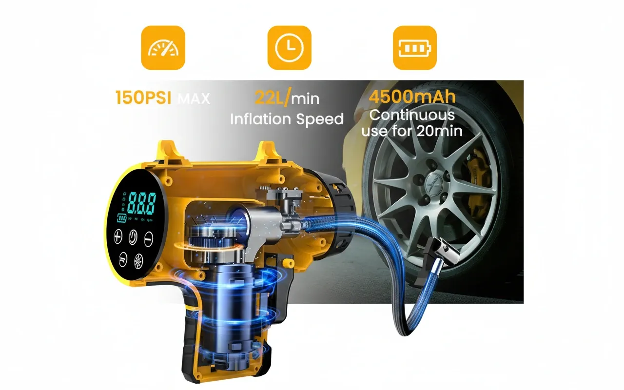 The latest 2026 model tyre inflator for high-performance inflation.