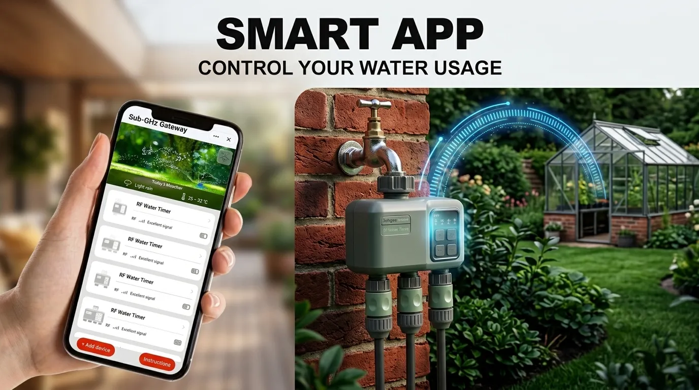 Different types of automatic garden watering setups