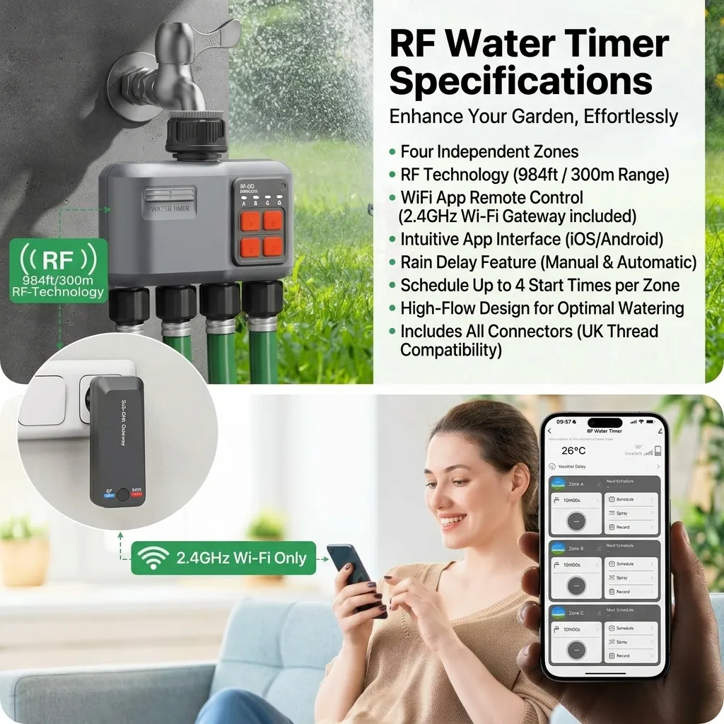 Infographic showing how to choose the right timer switch based on technical requirements.