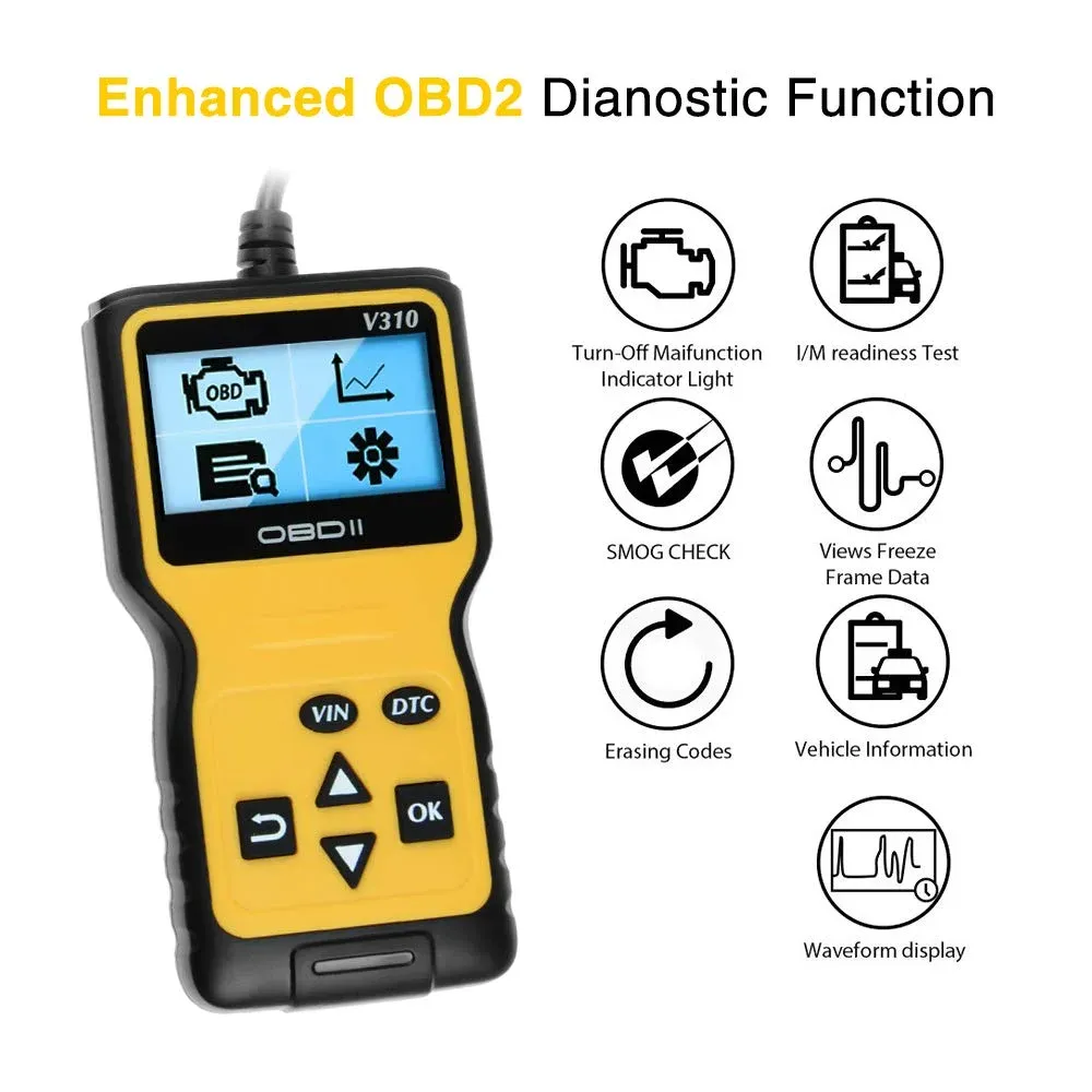 Key features of Motopower diagnostic scanner display