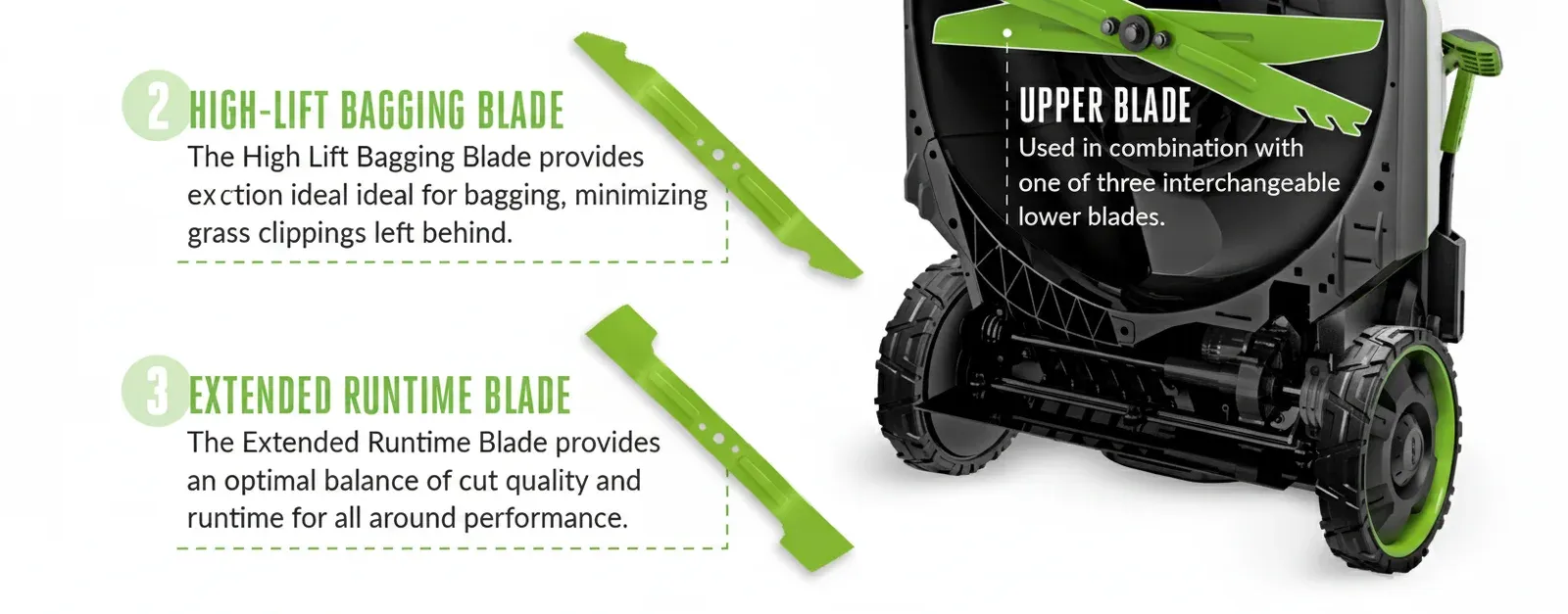 Cordless mower rental option