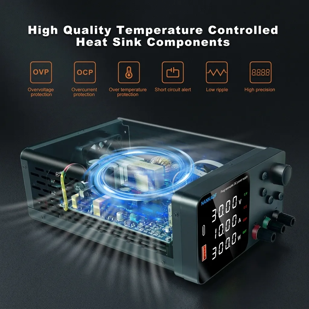 Detailed technical specifications and voltage output chart