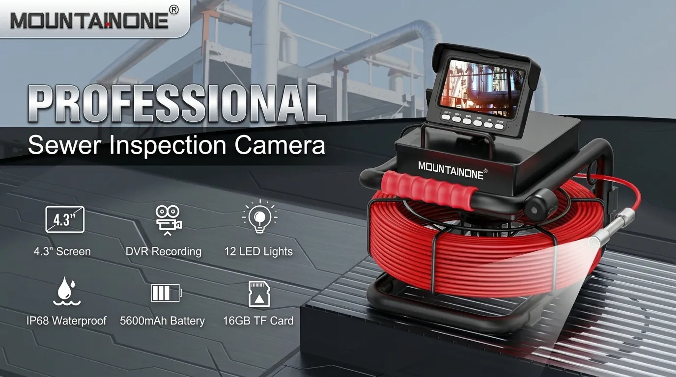 Professional-grade industrial endoscope equipment compared to standard DIY inspection tools.