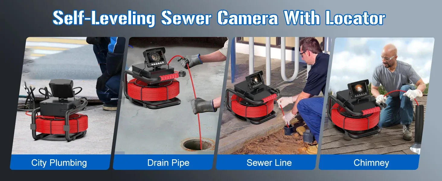 Plumber using a SANYIPBORES drain camera for pipe inspection in 2026