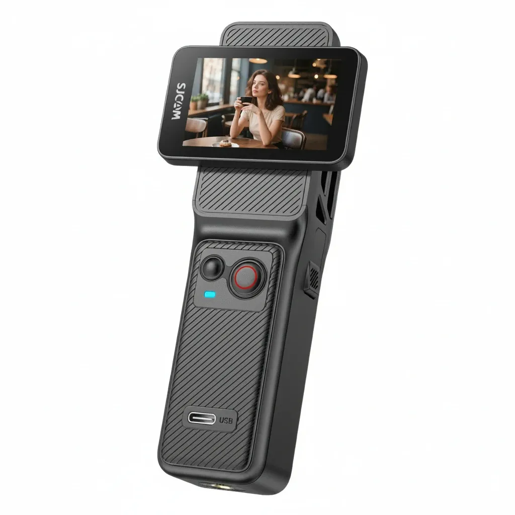 Action camera capturing rugged British terrain