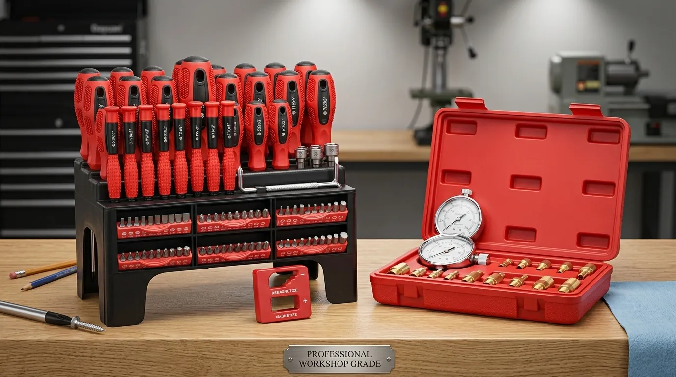 SORAKO screwdriver set being used for common household maintenance tasks
