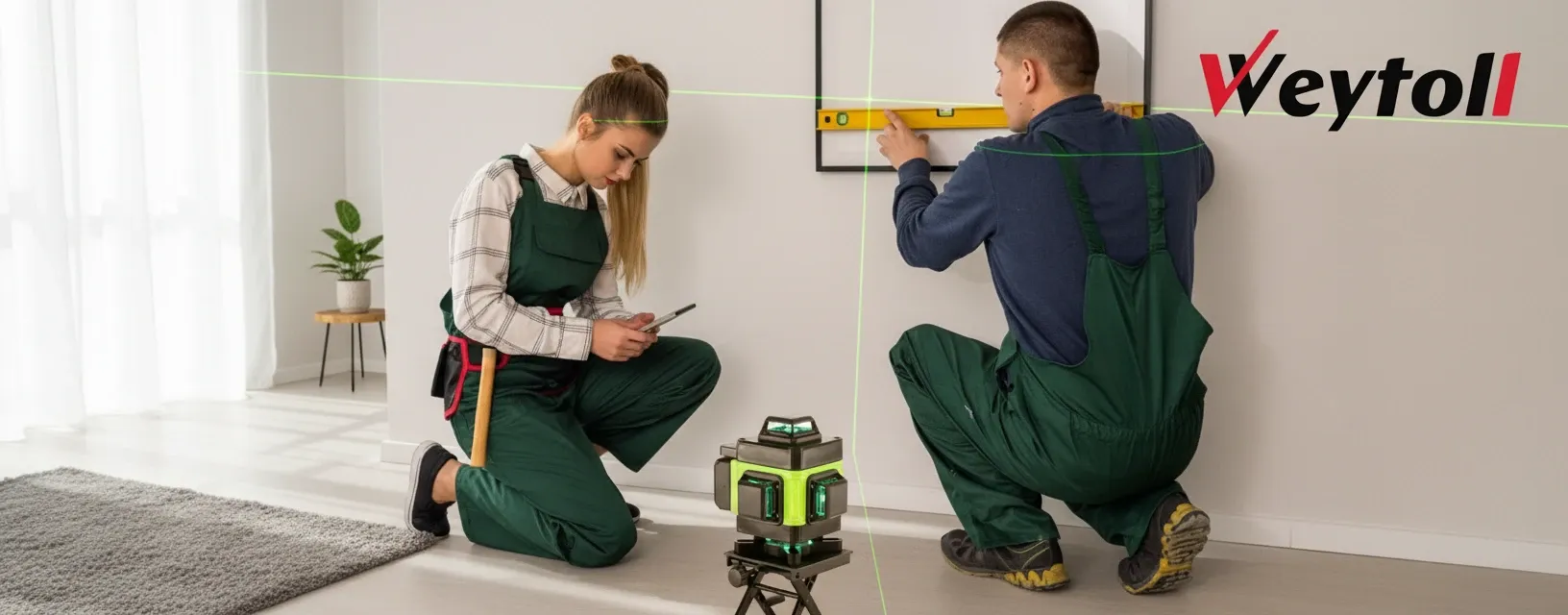 Heavy duty professional laser level for trade use on UK building sites