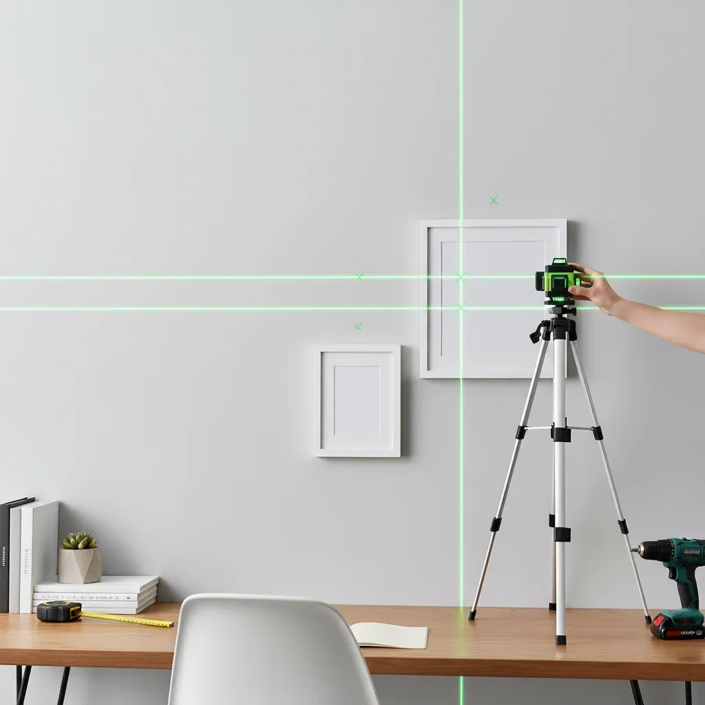 Rotary laser level performance on construction site
