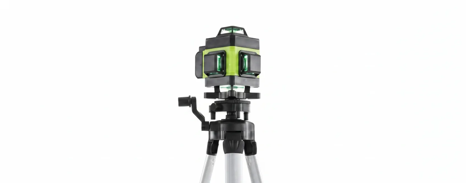 360-degree green beam laser level for precise indoor and outdoor leveling