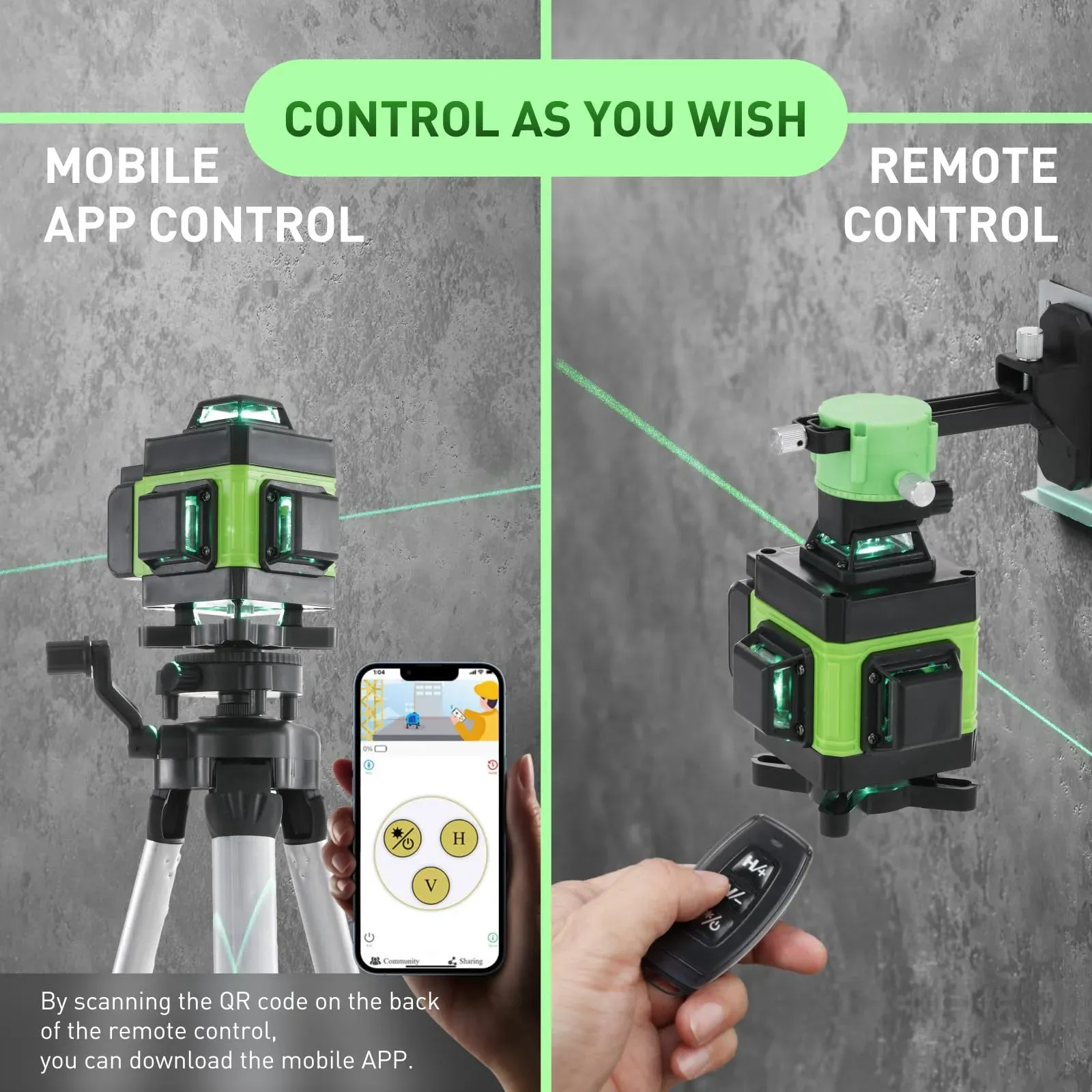 Technical specifications and feature breakdown of the self-leveling laser level