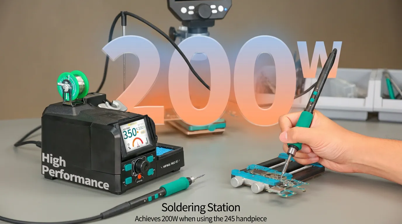 Advanced soldering station features and digital controls