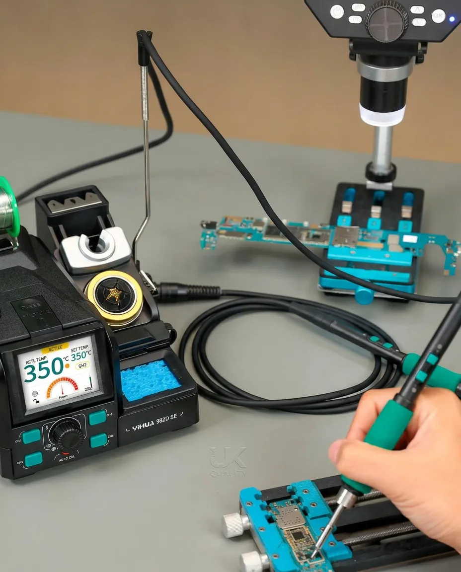 SMD rework and micro soldering using professional Yihua equipment